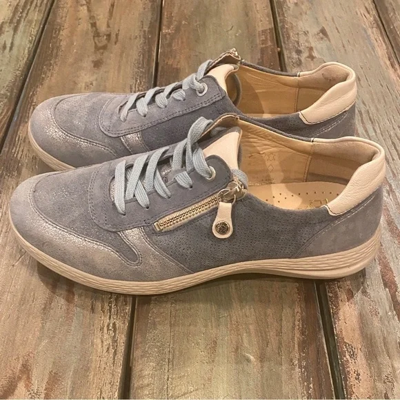 Fidelio US 9.5 (UK 7) Hallux Hi-Energy Sneakers Leather Shoes Blue Women’s